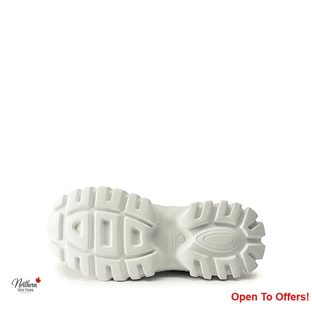 Platform Sneakers with Glitter Embellishment, Mesh Fabric, TPU Outsole - Picture 7 of 7
